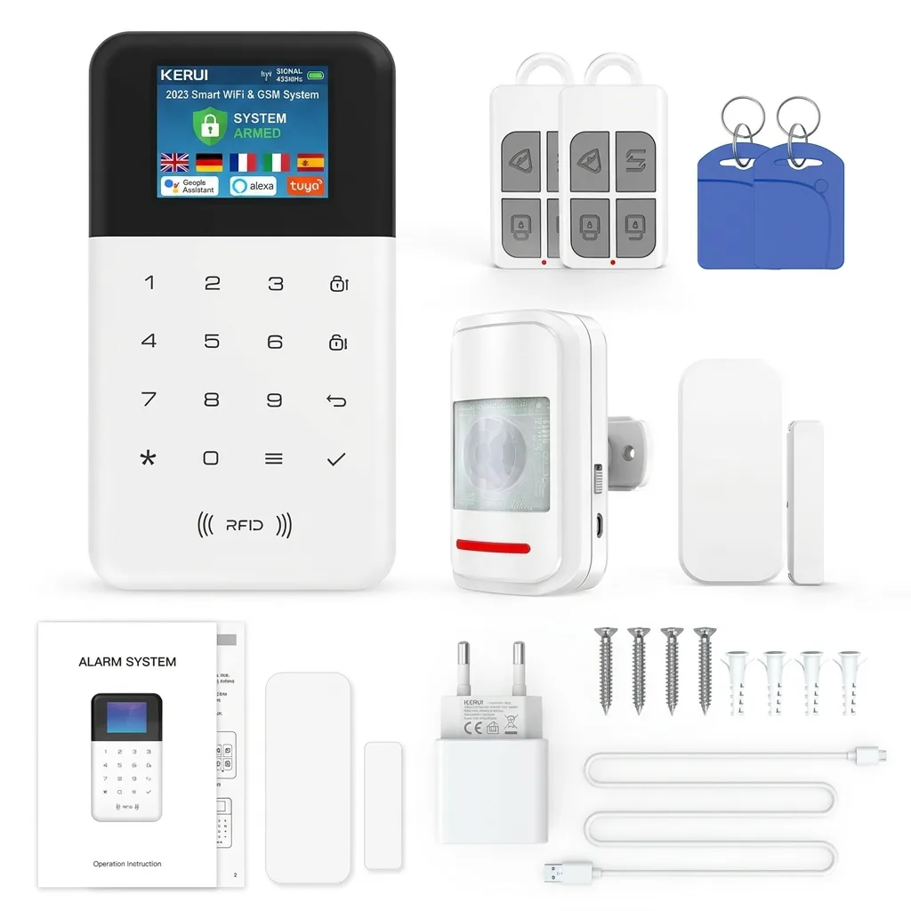 KERUI KR-W211 Smart WiFi and GSM Security Alarm System Complete Kit